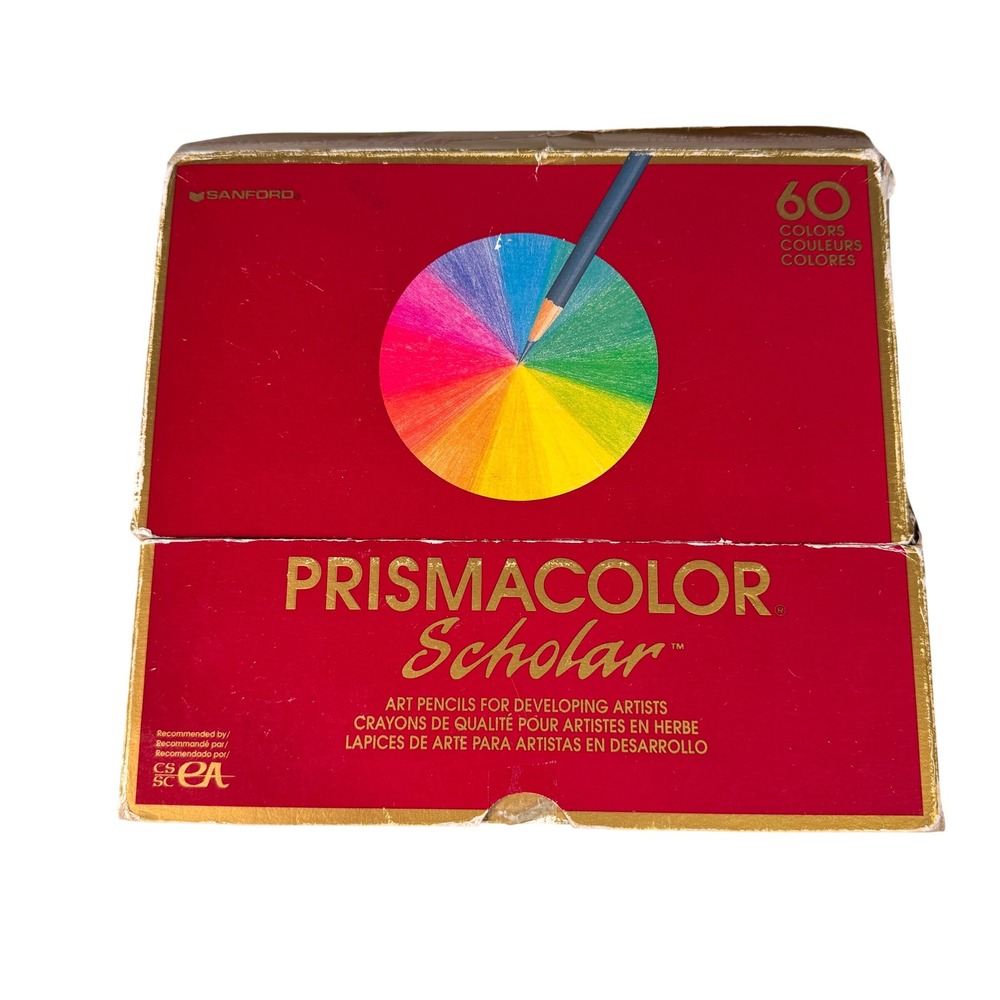 Prismacolor Scholar Colored Pencils Set of 55 Art Pencils for Artists 92808 USA‎